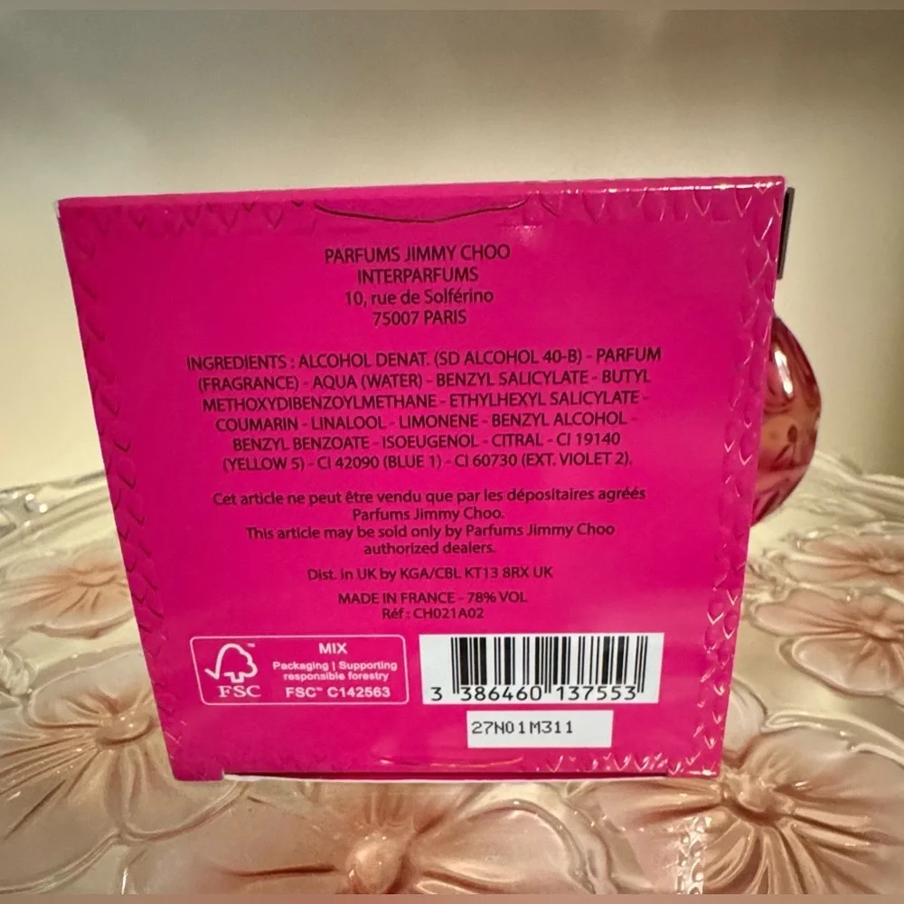 Jimmy Choo Pink Bath & Body Fragrance